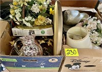 2-boxes flower basket lamp