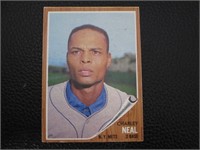 1962 TOPPS #365 CHARLEY NEAL METS VINTAGE