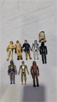 9 original 1970s star wars figures