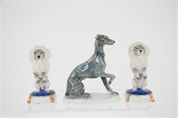 Rosenthal Porcelain Whippet & German Poodles