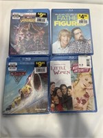 4Pk BLU RAY MOVIES