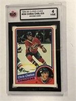 1984-85 OPC CHRIS CHELIOS ROOKIE # 259 CARD