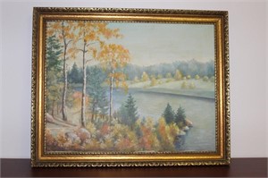 Oil on Board Painting - Signed: Anderson