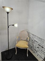 VTG Armed Chair (arm needs fixed) & Floor Lamp