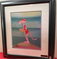 328 - THE PINK  PHANTER FRAMED ART