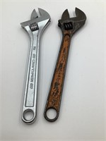 TWO LARGE CRESCENT WRENCHES