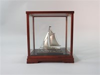 Sterling Silver 950 Hand Crafted Yacht