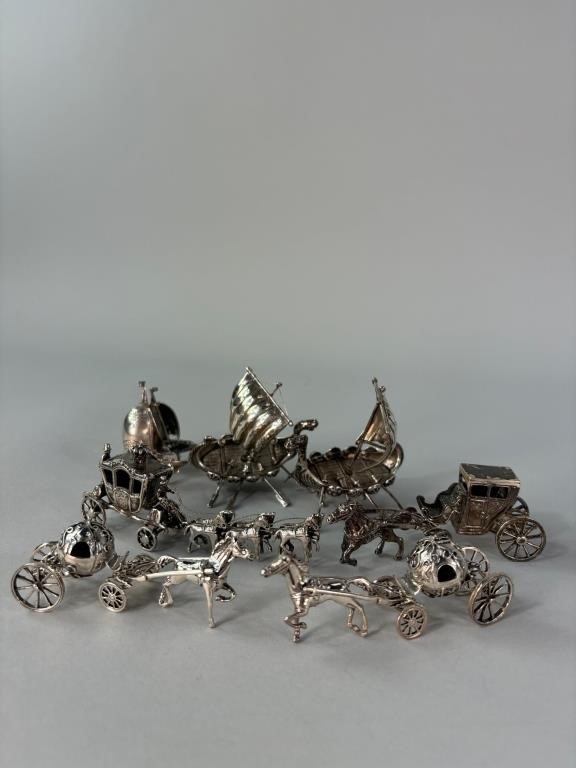 Assortment of Sterling Silver Vehicles