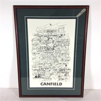 Ink Drawing, History of Canfield OH