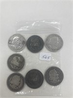 7-1893 Colombian Expo Silver Halves
