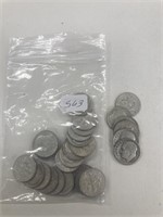 30 Assorted Roosevelt Silver Dimes