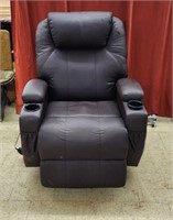 Leather Recliner Chair - measures 34"x33"x44"