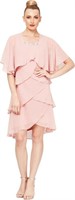 S.L. Fashions Womens Chiffon Tier Jacket Dress wik