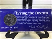1968 MARTIN LUTHER KING COMMEMORATIVE COIN