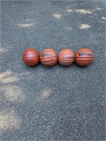 Lot of 4 good basketballs