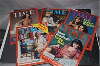 Lot of 5 1970's Time Magazines