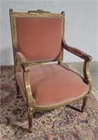 French provincial arm chair 26"25" 17"seat height