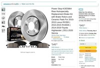 C8180  Power Stop Autospecialty Brake Kit Rotors