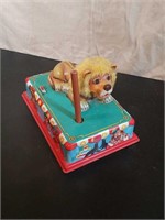 Tin Battery Operated Roaring Circus Lion