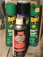 Variety of bug sprays and more.