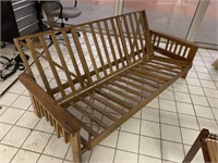 Wooden futon frame