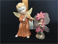 Vintage Homco Angel with Fairy Figurine