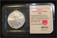 2003 1oz .999 Pure Silver Coin