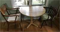Fold Down Table and 2 Chairs 29" Tall X 36" Wide