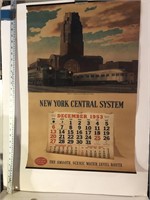 1953 NEW YORK CENTRAL SYSTEM CALANDER