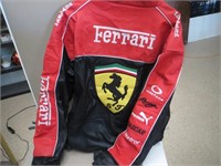 Ferrari Labeled Faux Leather Jacket