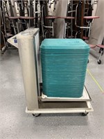 Stainless Steel Tray Cart w/ Trays