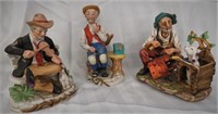 OLD COUNTRY MEN BISQUE FIGURINES*NORLEANS