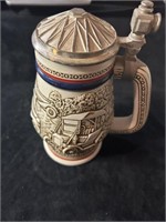 Lidded Stein Automobiles