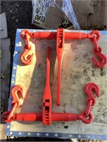 Two Unused 5/16-3/8 Ratcheting Chain Binders