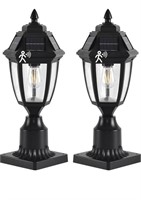 (New) TEBLAMPUE Solar Outdoor Post Lights 2 Pack,