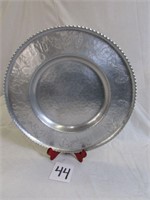 Hammered Aluminum Farberware Fluted Lily Tray