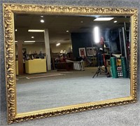 Beveled Gold Frame Mirror