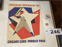 OLD CHICAGO CUBS 10 CENT WRIGLEY FIELD PROGRAM