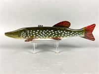 Marlene Stimac Northern Pike Fish Spearing Decoy,