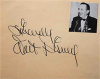 Walt Disney signature slip