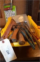 Carrier: Pipe Wrench, hammers, channel locks,