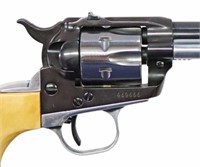 RUGER SINGLE SIX .22, BLUE & NICKEL FINISH