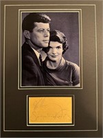 John And Jackie Kennedy Custom Matted Autograph Di