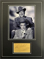 Abbott And Costello Custom Matted Autograph Displa