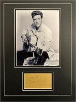 Elvis Presley Custom Matted Autograph Display