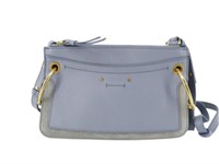 CHLOE Light Blue Royce Small Shoulder Bag