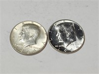 2-   1964 Kennedy Half Dollars