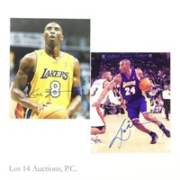 Kobe Bryant Signed Los Angeles Lakers NBA Photos