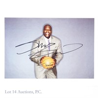 Shaquille O'Neal Signed NBA Basketball TNT Photo