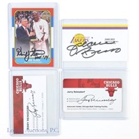 Signed NBA Owners Business Cards & Commissioner